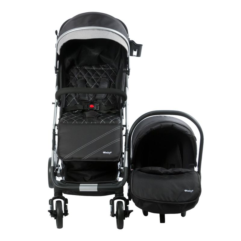 EBABY - Coche Maleta con Portabebé URBAN WAY EB136 Negro