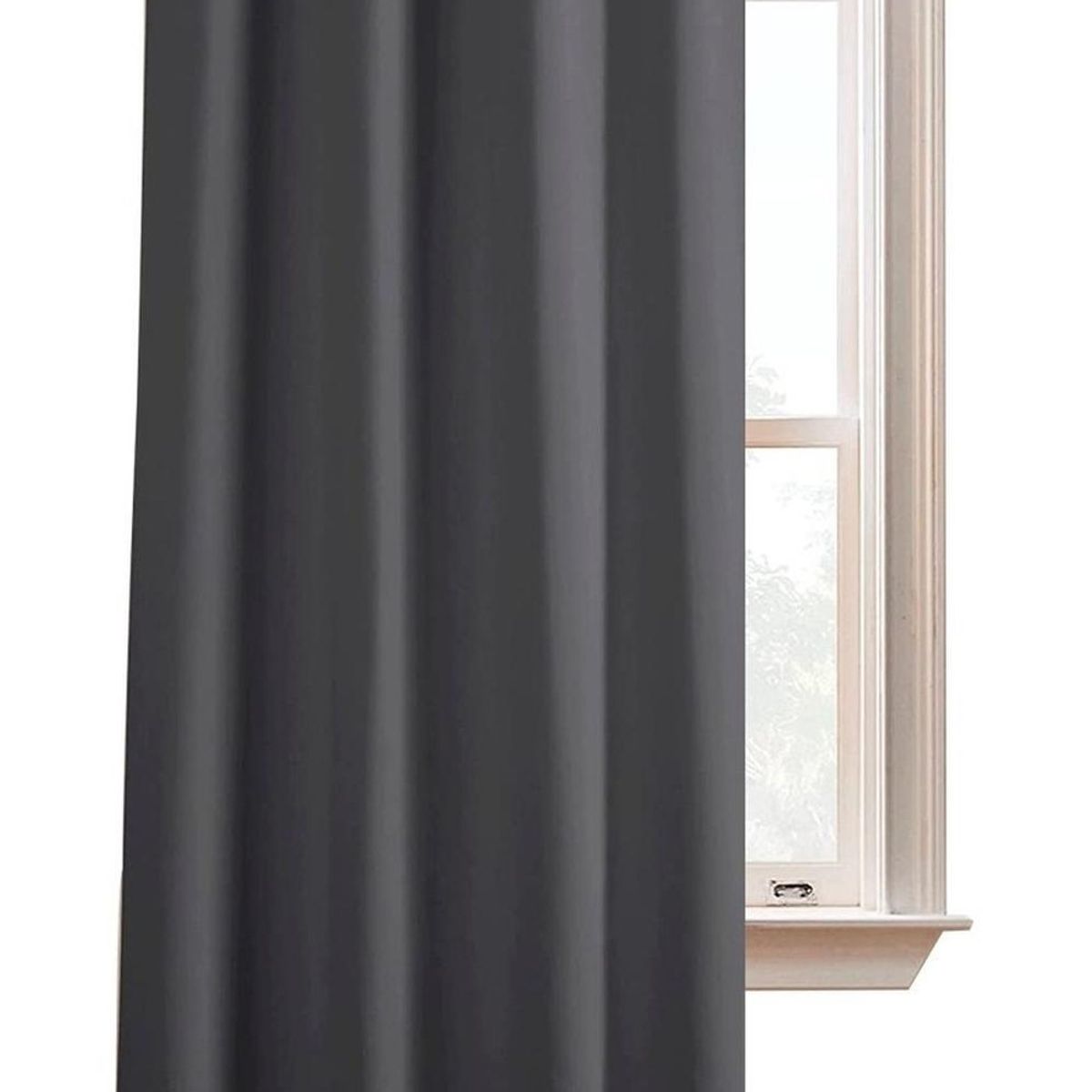 CASATUA - Cortina Semi Blackout Casatua Un Paño 140x220cm Aislante - Gris oscuro