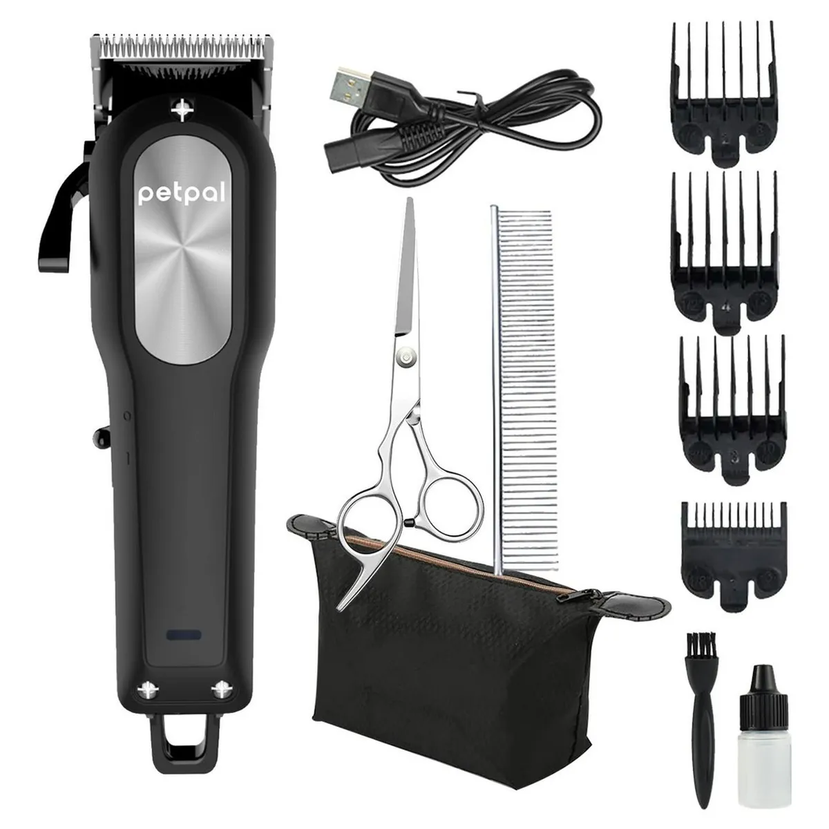 PETPAL - Maquina Peluqueria Corta Pelo Mascotas Perro Gato Kit Petpal-