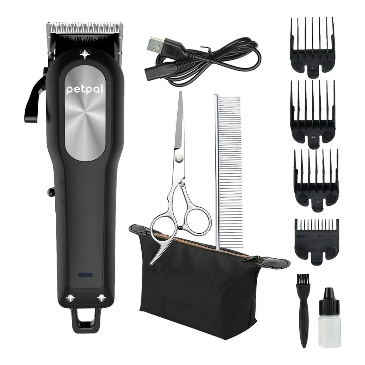 PETPAL - Maquina Peluqueria Corta Pelo Mascotas Perro Gato Kit Petpal-