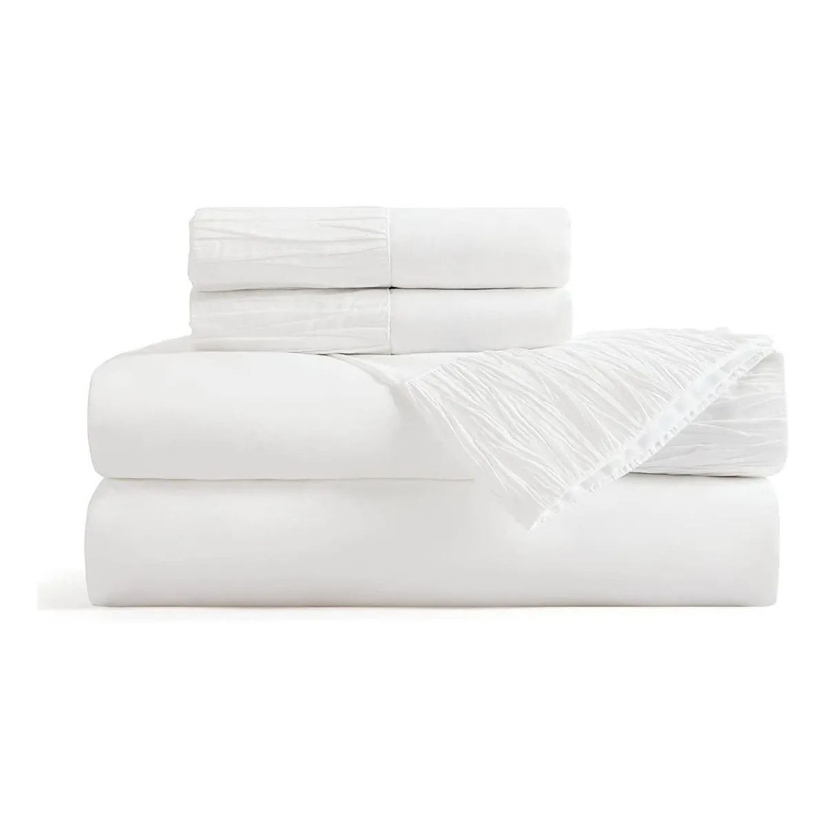 CASATUA - Sabanas King Hotel Suave 1800 Casatua + 2 Fundas Almohada - Blanco