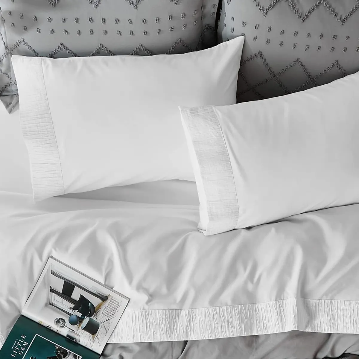CASATUA - Sabanas King Hotel Suave 1800 Casatua + 2 Fundas Almohada - Blanco
