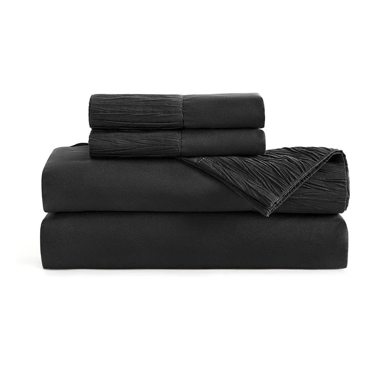 CASATUA - Sabanas King Hotel Suave 1800 Casatua + 2 Fundas Almohada - Negro