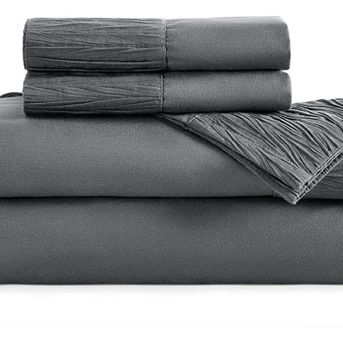 CASATUA - Sabanas King Hotel Suave 1800 Casatua + 2 Fundas Almohada - Gris oscuro