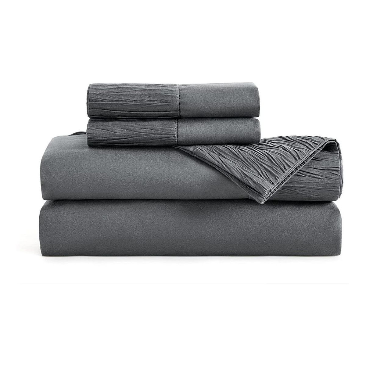CASATUA - Sabanas King Hotel Suave 1800 Casatua + 2 Fundas Almohada - Gris oscuro