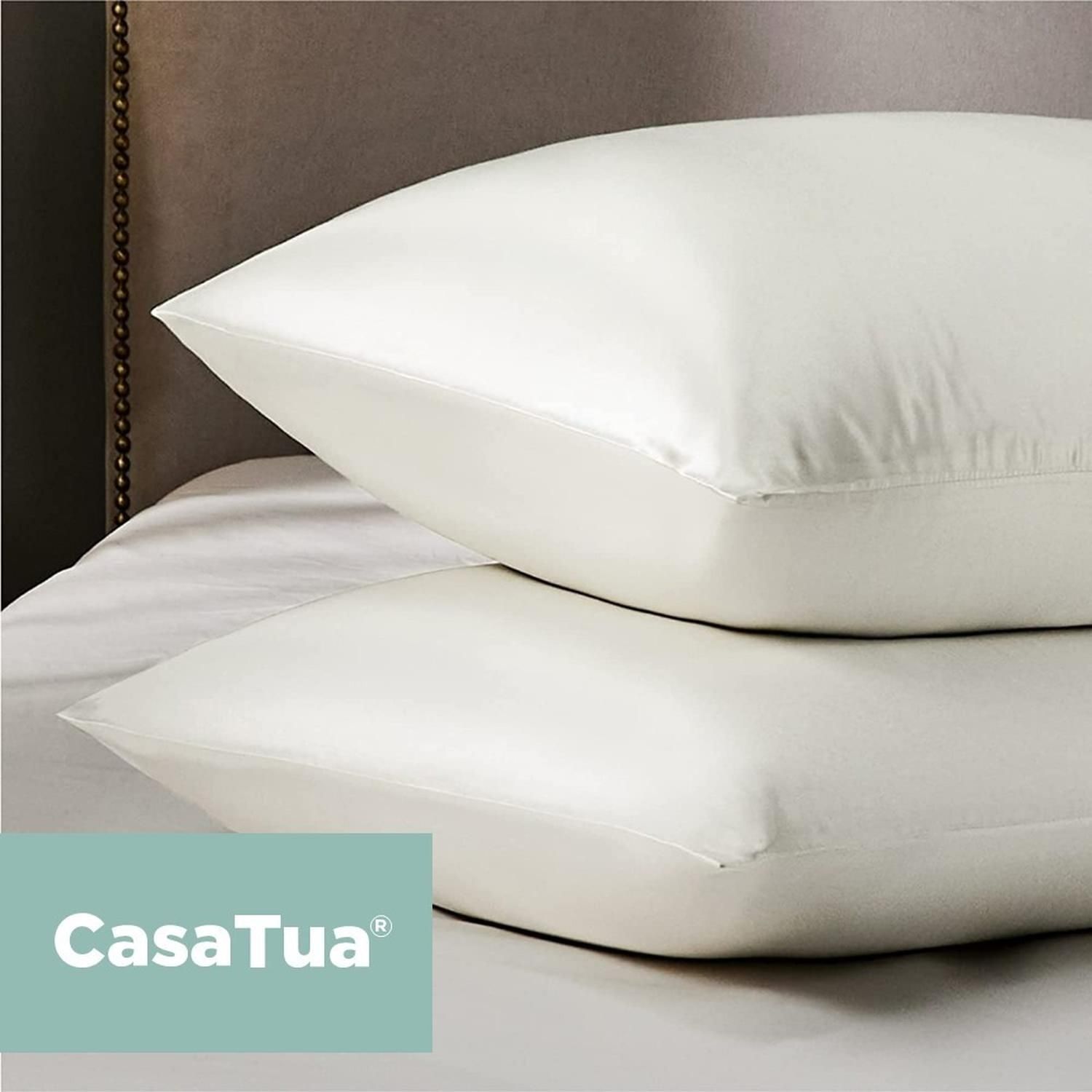 Pack De 1/2 Funda De Almohada De Satén (Seda Falsa): Duerme Como Un Rey Y Di Adiós Al Pelo Encrespado