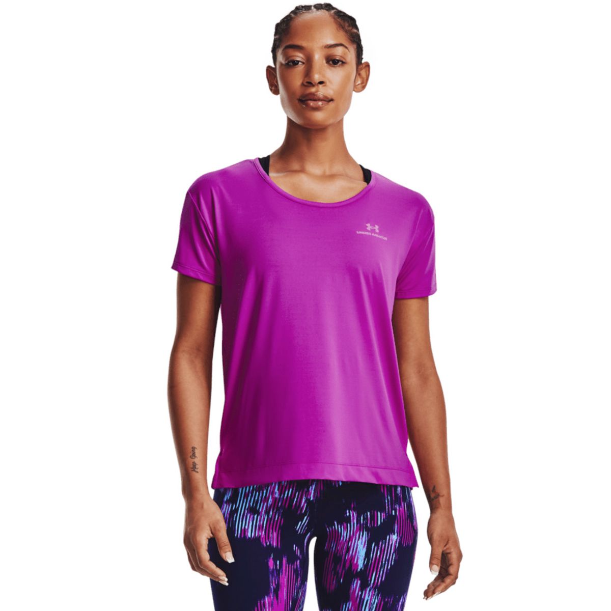UNDER ARMOUR - Camiseta Mujer Under Armour RUSH ENERGY SS Purpura UNDER ARMOUR.