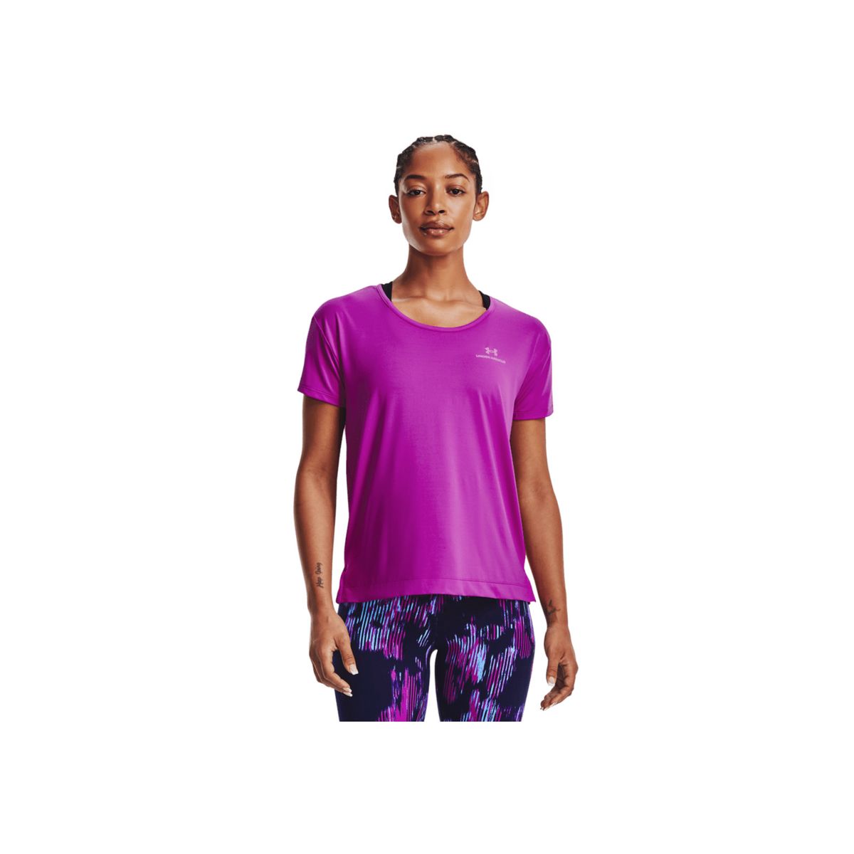 UNDER ARMOUR - Camiseta Mujer Under Armour RUSH ENERGY SS Purpura UNDER ARMOUR.