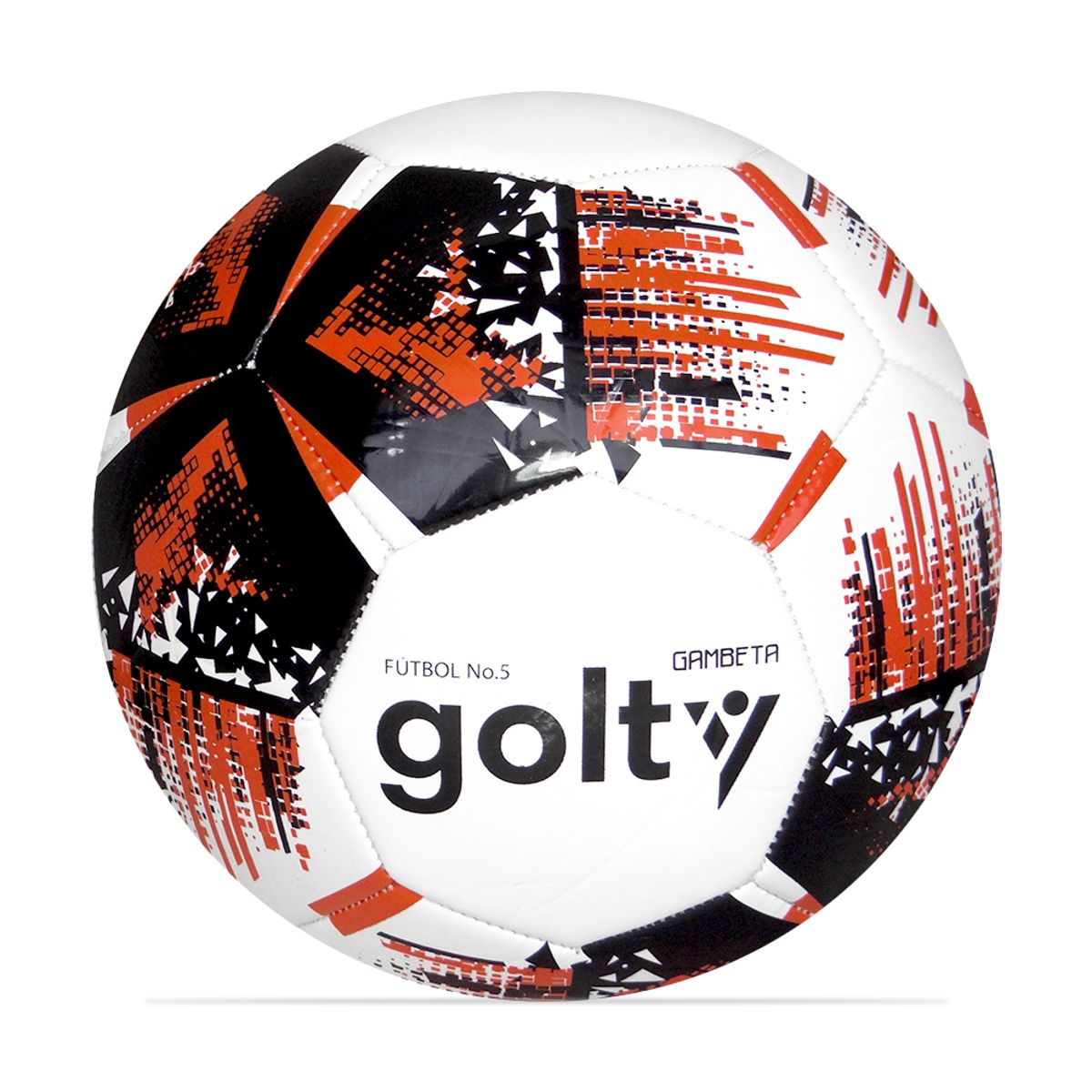 GOLTY - Balón Fútbol Golty Gambeta III No.5-Blanco/Negro