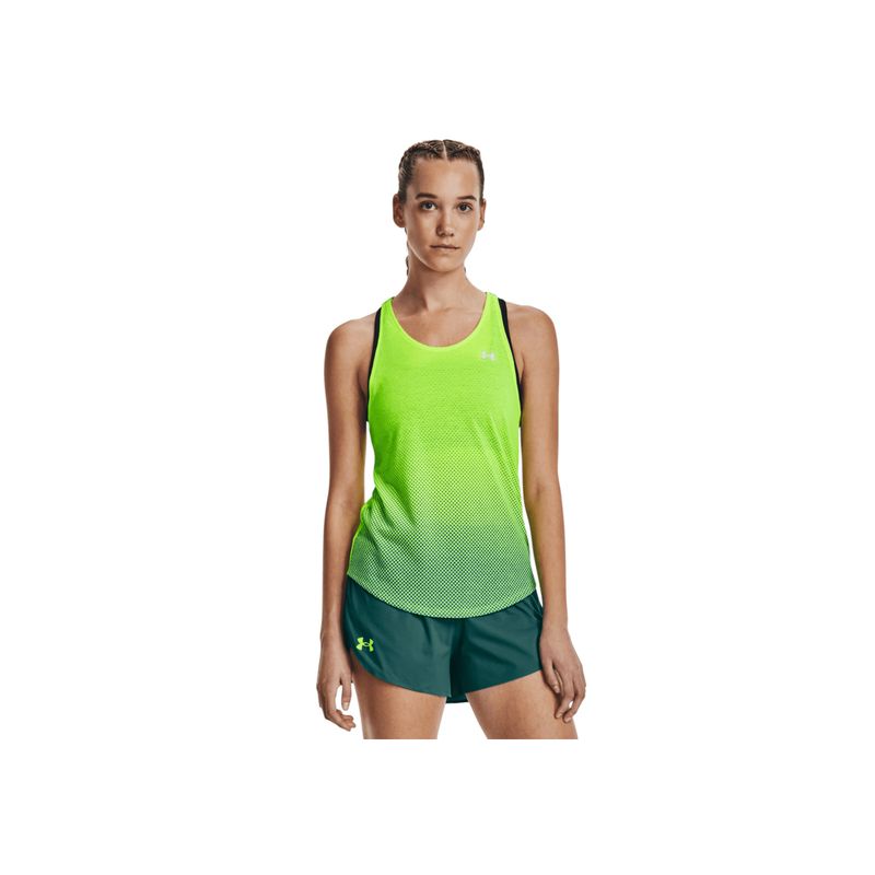 UNDER ARMOUR - Camiseta Mujer Under Armour STREAKER WIND TAN Verde UNDER ARMOUR.