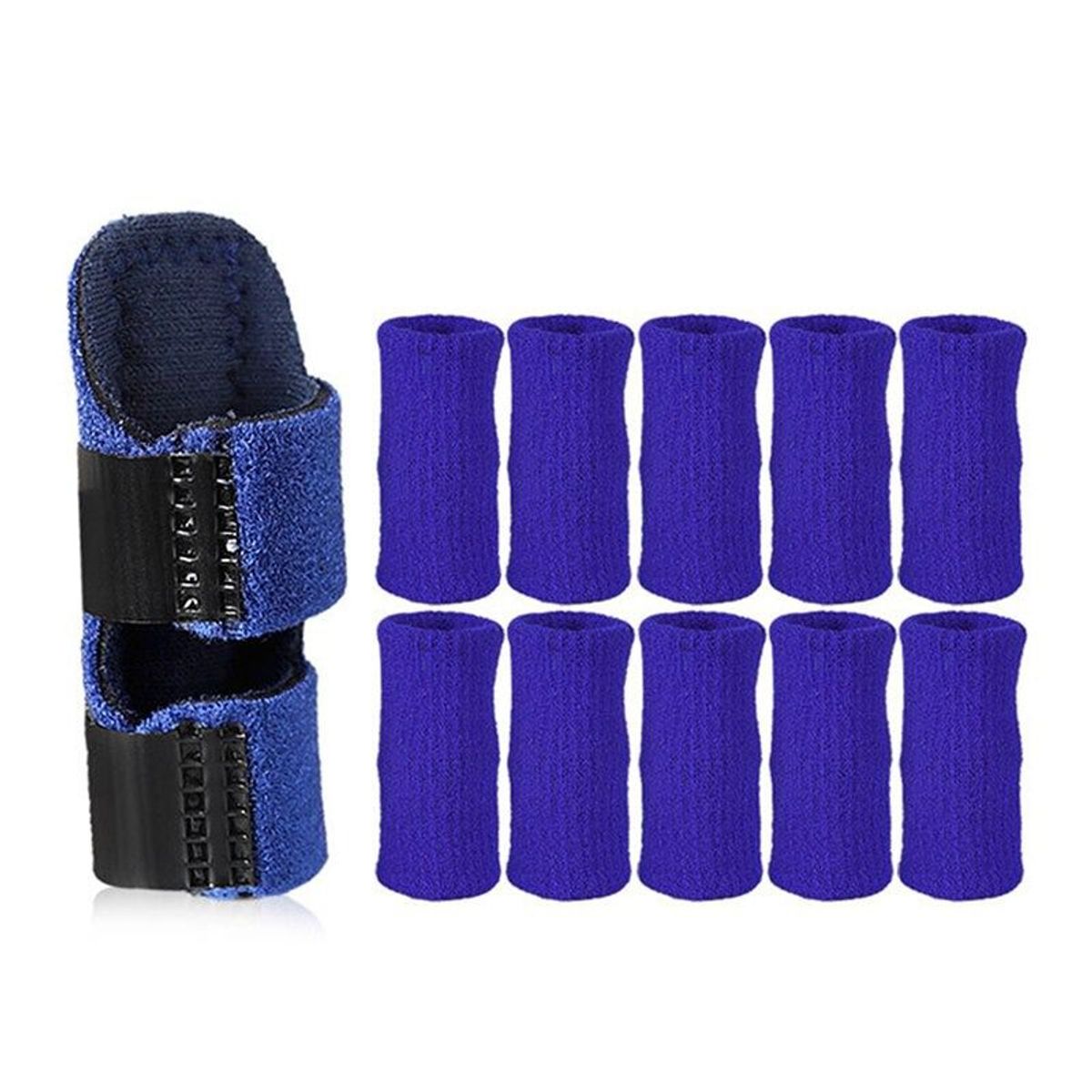 GENERICO - Férula de fijación ajustable para el dedo del gatillo color azul