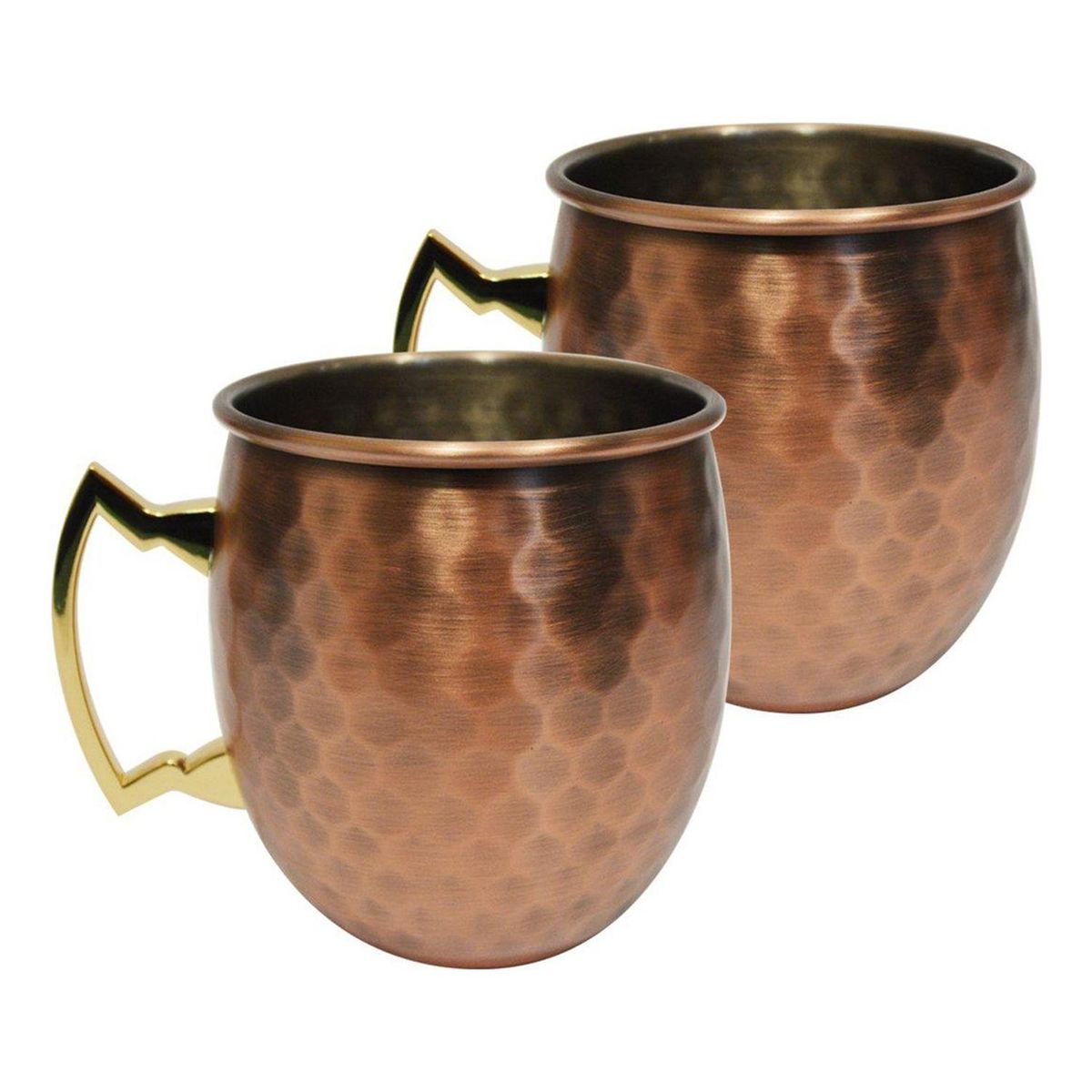 CASATUA - Vasos Cobre Moscow Mule Vintage Set De 2 Mugs Casatua 500ml-