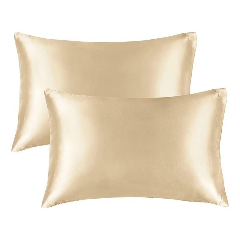 CASATUA - Funda Almohada Satin Saten Tipo Seda Set X2 Unids - 76x50