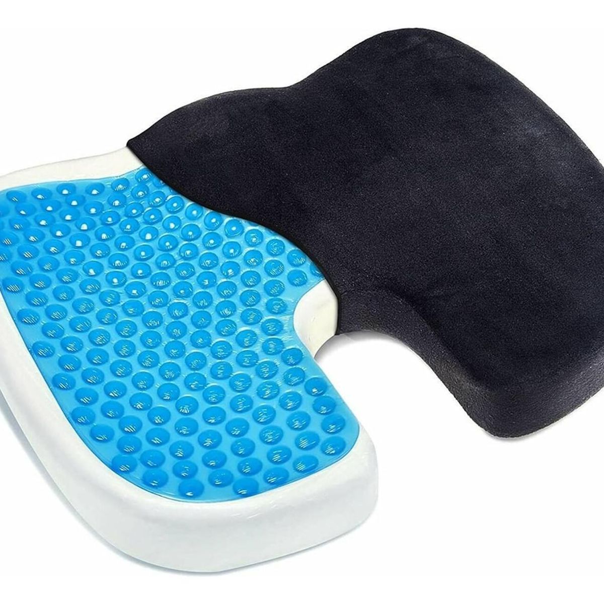 CASATUA - Cojin Viscoelastico Gel Memory Foam Noobe Asiento Forro