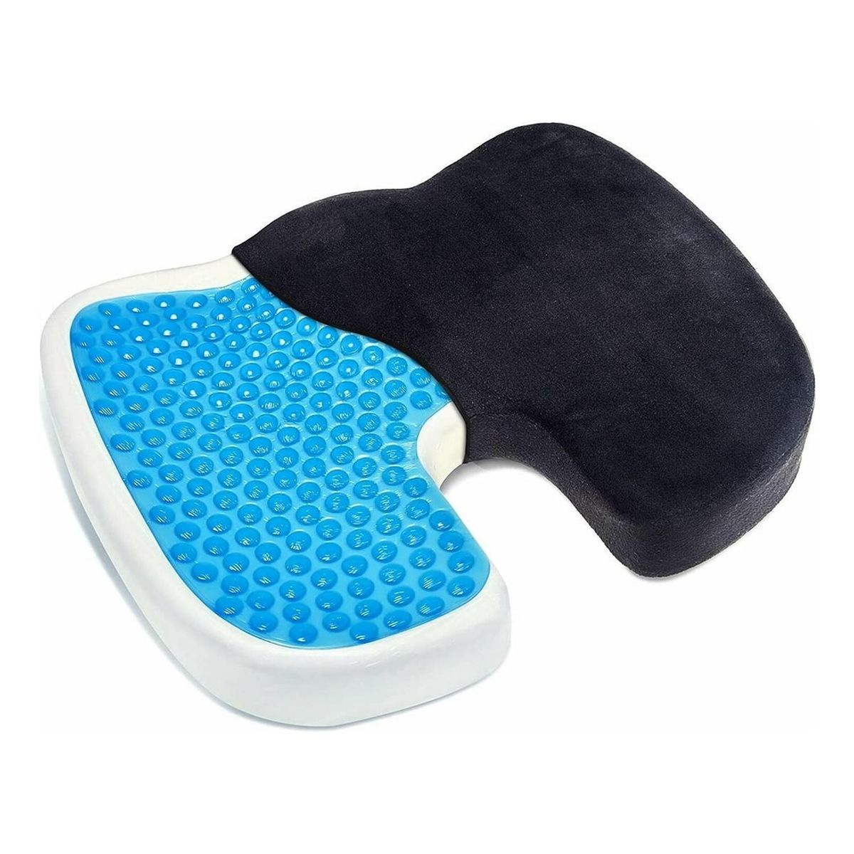 CASATUA - Cojin Viscoelastico Gel Memory Foam Noobe Asiento Forro