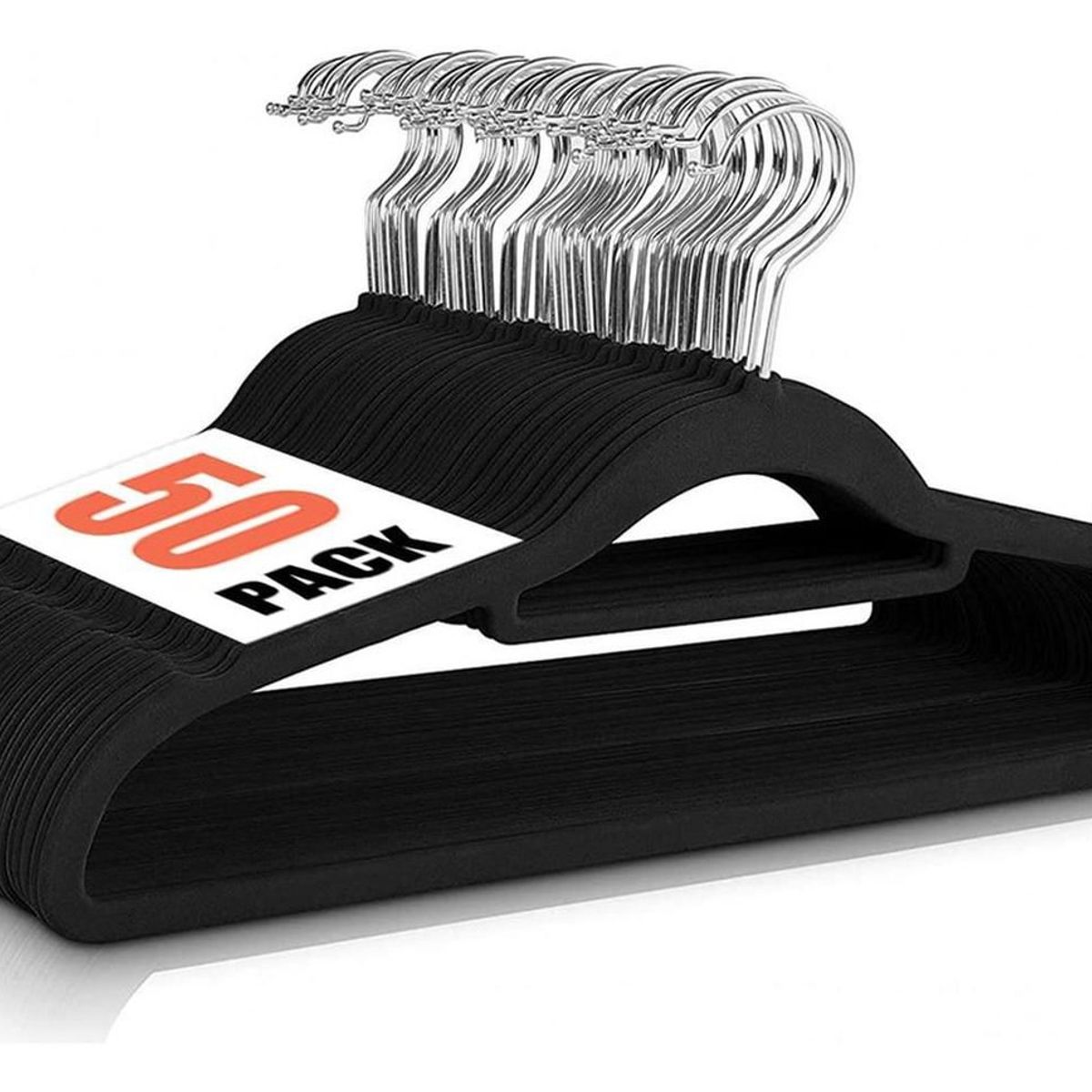 CASATUA - Ganchos De Ropa Casatua X50 Terciopelo Antideslizante-