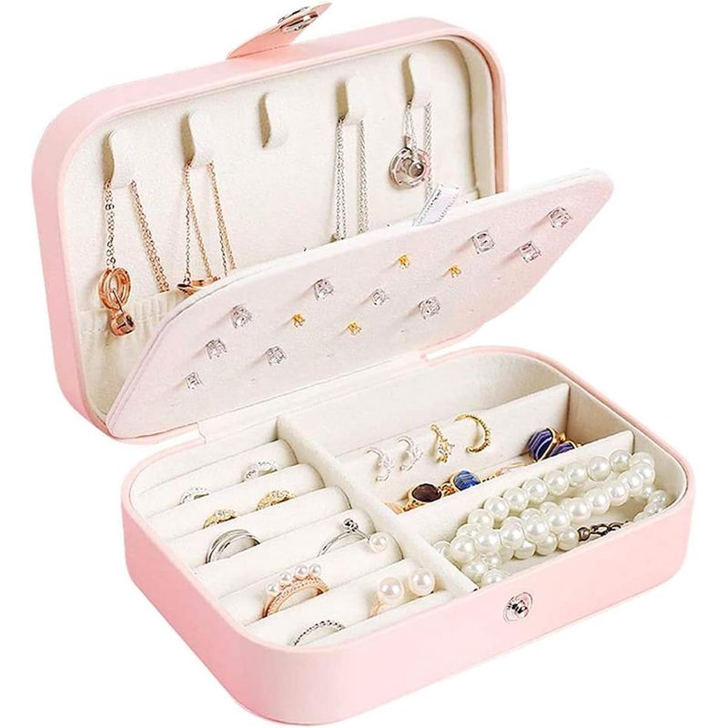 ONE PIXEL - Joyero Viaje Organizador De Joyas Multiusos Rosado