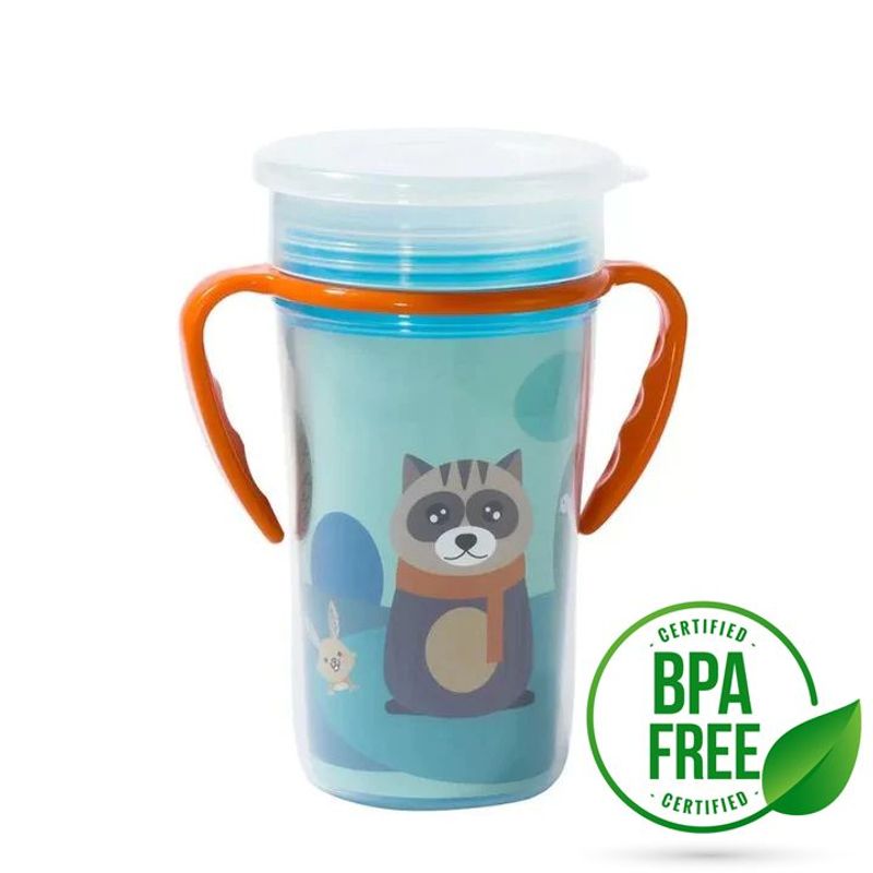 BABY ON - Vaso Mágico Anti-derrame 360 Con Asas Libre Bpa