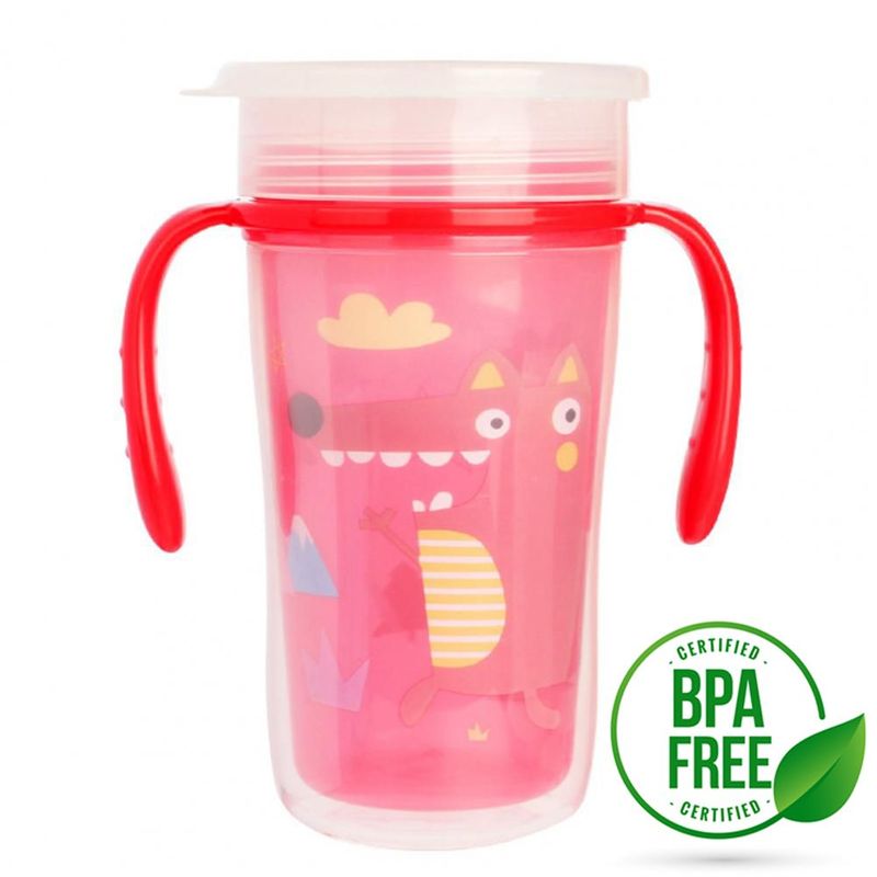 BABY ON - Vaso Mágico Anti-derrame 360 Con Asas Libre Bpa