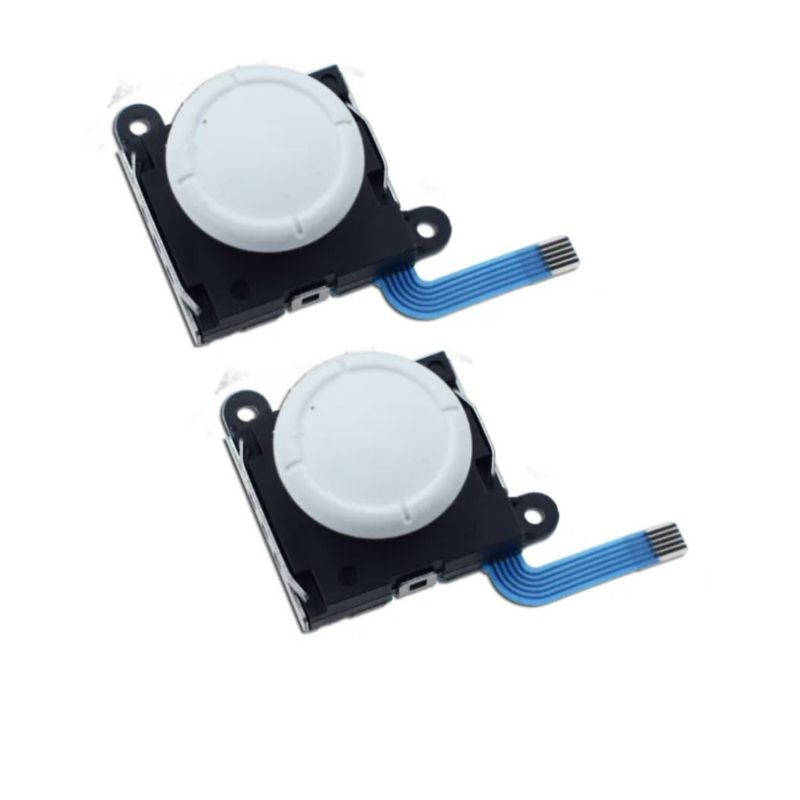 GENERICO - 2 Joystick Análogo Repuesto Para Joycon Para Switch Blanco