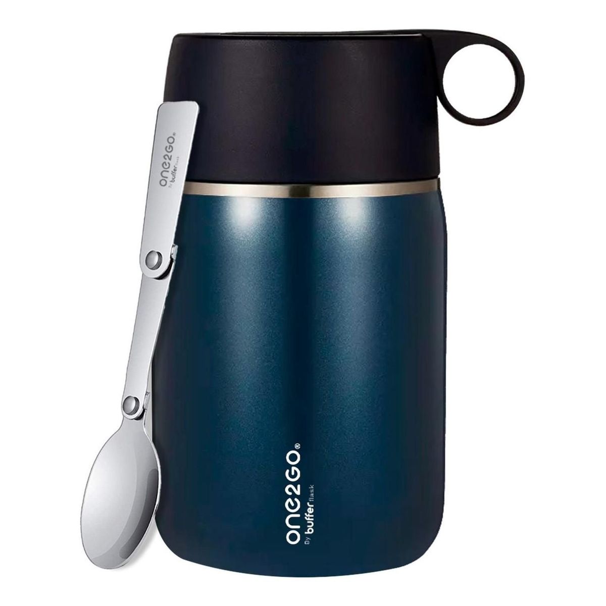 BUFFER FLASK - Termo Comida Y Liquido One2go Multiproposito 700ml  Cuchara.-