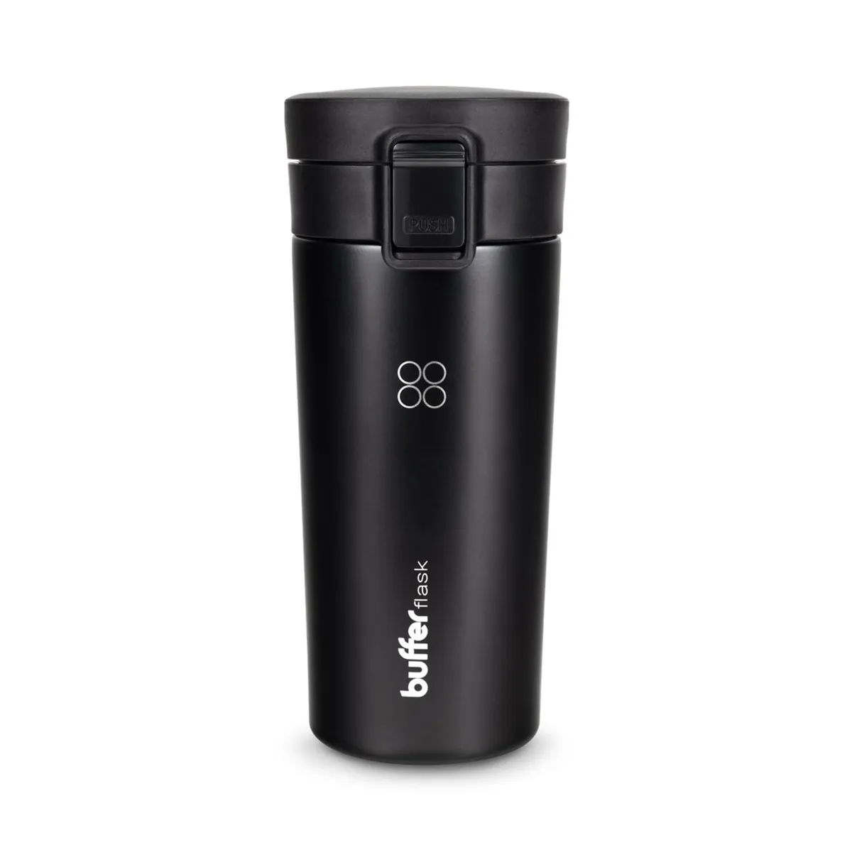 BUFFER FLASK - Termo Para Cafe Mug Buffer Vaso Termico 380ml 13oz Sellable - Negro-