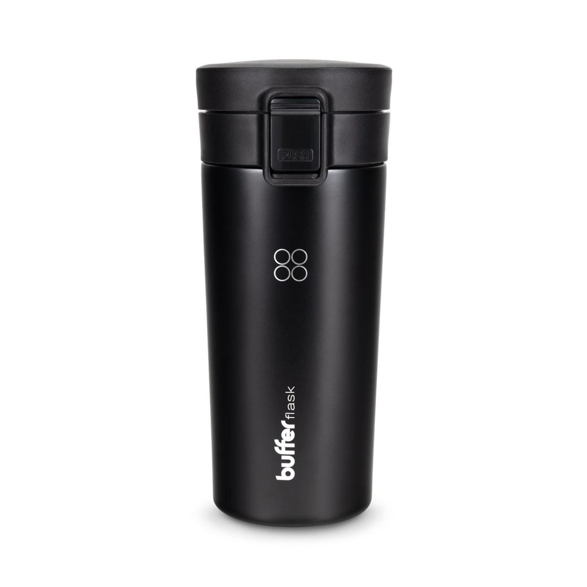 BUFFER FLASK - Termo Para Cafe Mug Buffer Vaso Termico 380ml 13oz Sellable - Negro-