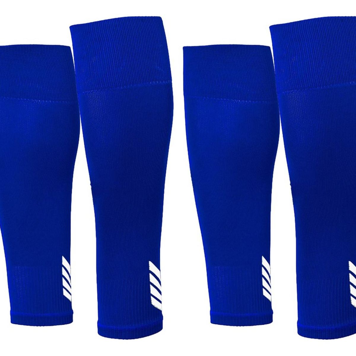 FITNICS - Medias Futbol Deportivas Sin Pie Pantorrillera Fitnics Set 2 - Azul