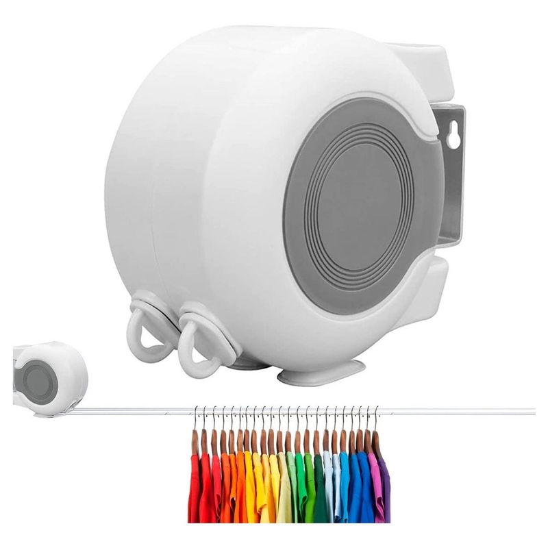 CASATUA - Tendedero Retractil Colgador Ropa Pared Casatua Doble Linea