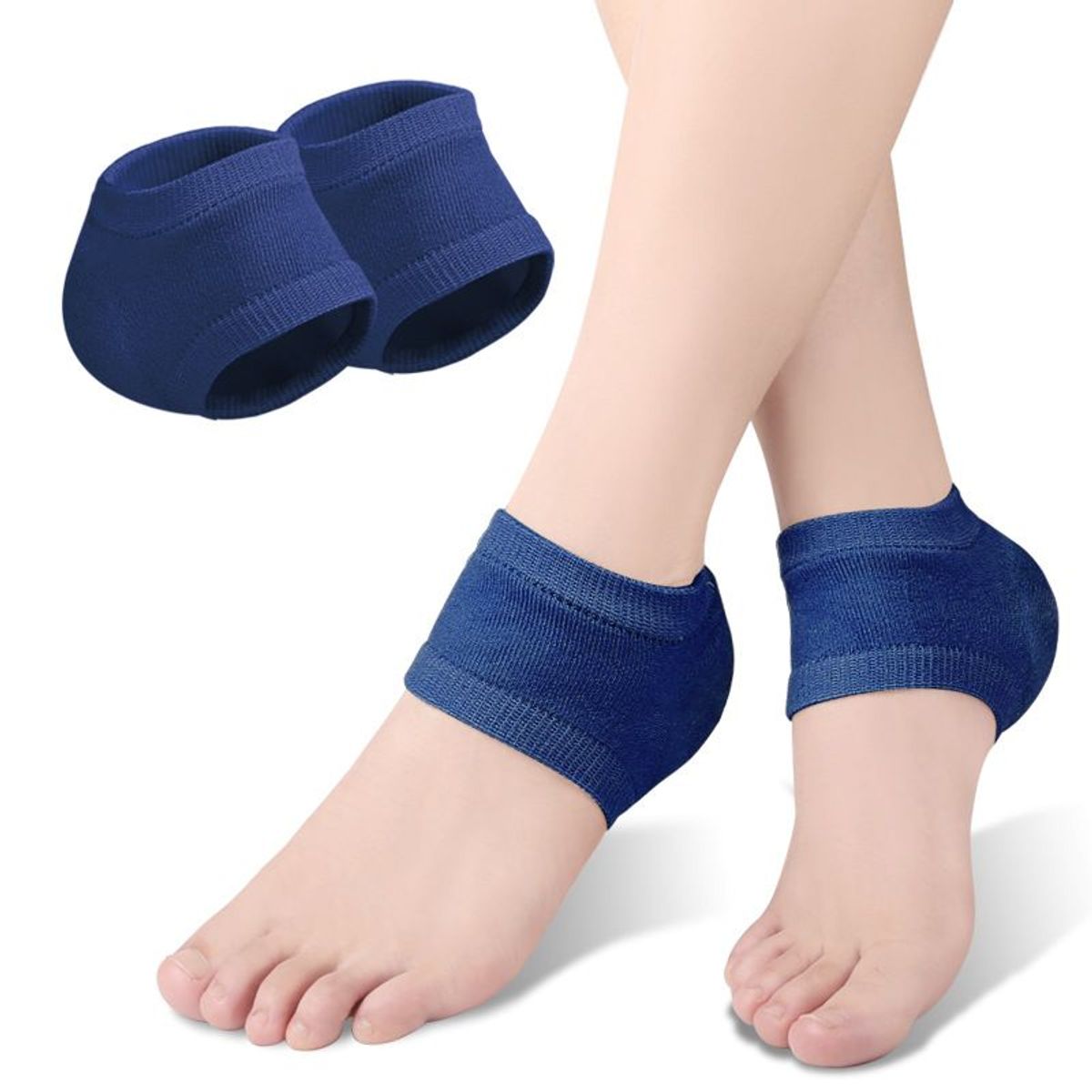 GENERICO - Protector De Gel De Silicona Para Talón Fascitis Plantar color azul