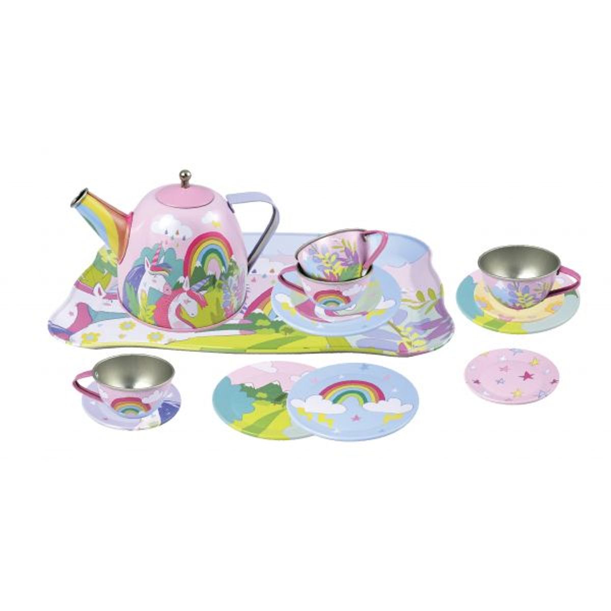 JUGANDO Y EDUCANDO - Set Juego De Te De 15 Piezas Juego Para Niños Y Niñas