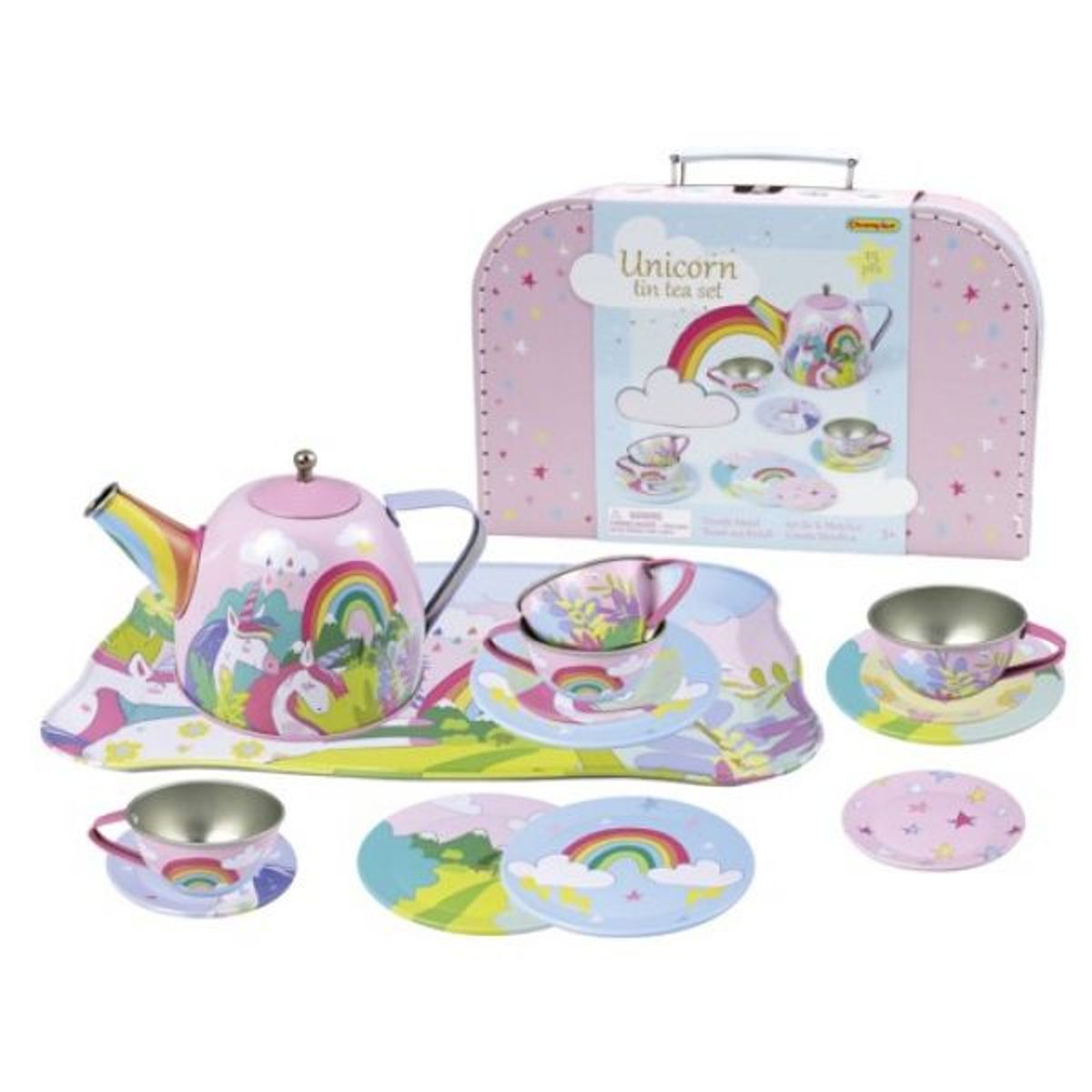 JUGANDO Y EDUCANDO - Set Juego De Te De 15 Piezas Juego Para Niños Y Niñas