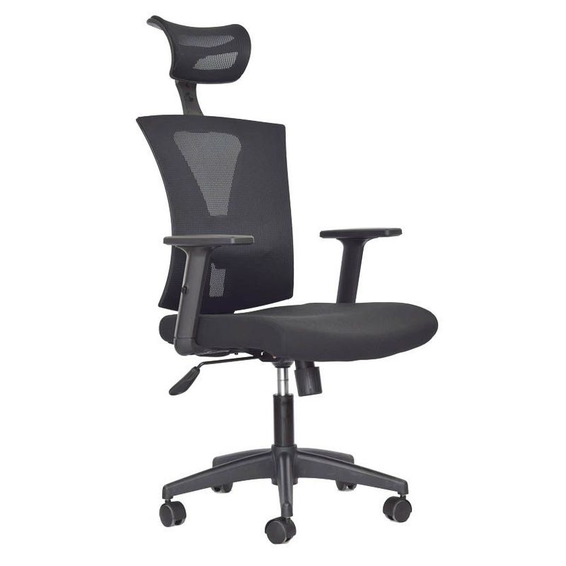 GENERICO - Silla De Oficina Niza Presidente Negra Ergonomica - Mobili shop