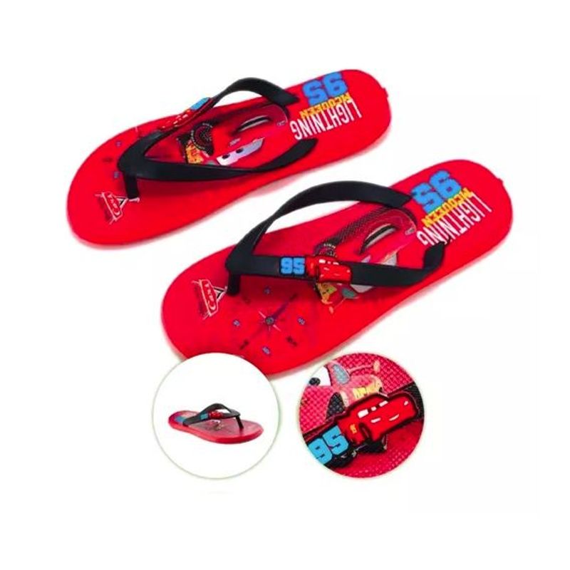 JKASSEM - Sandalia Tres Puntadas Cars Rayo Mcqueen Disney Chancla