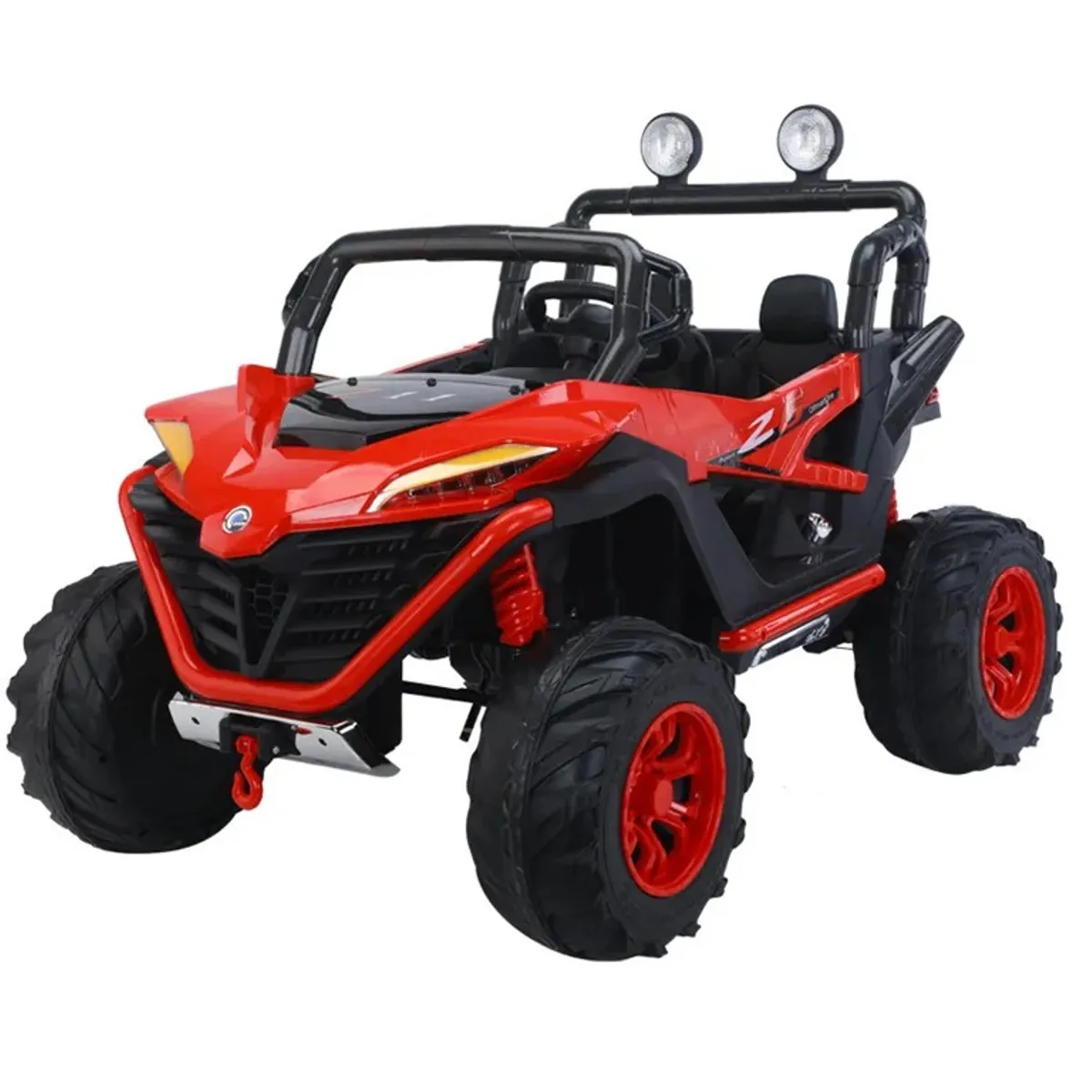 KIDSHOP - Carro Recargable Electricos Montable 2 Puesto HS-688 Rojo