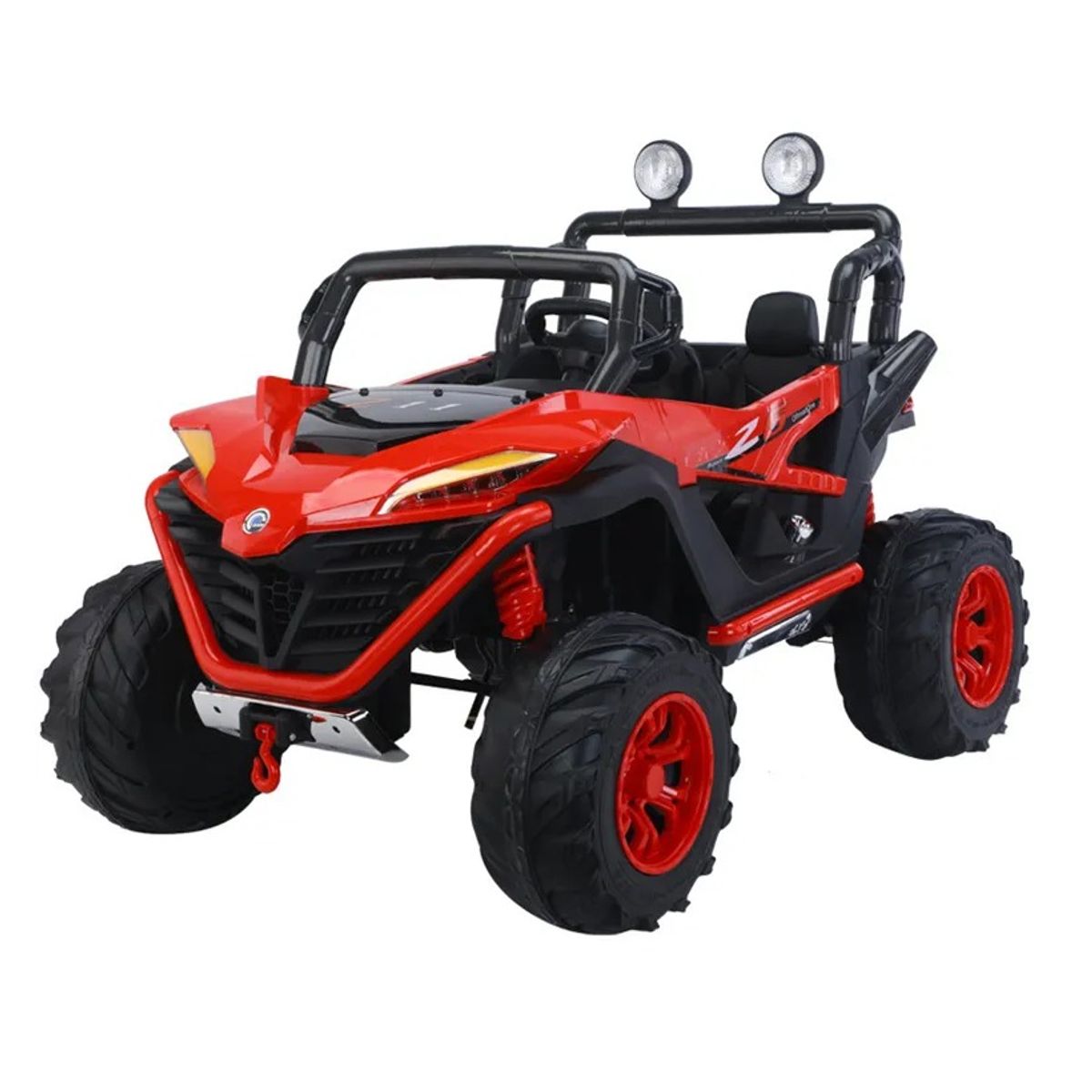 KIDSHOP - Carro Recargable Electricos Montable 2 Puesto HS-688 Rojo