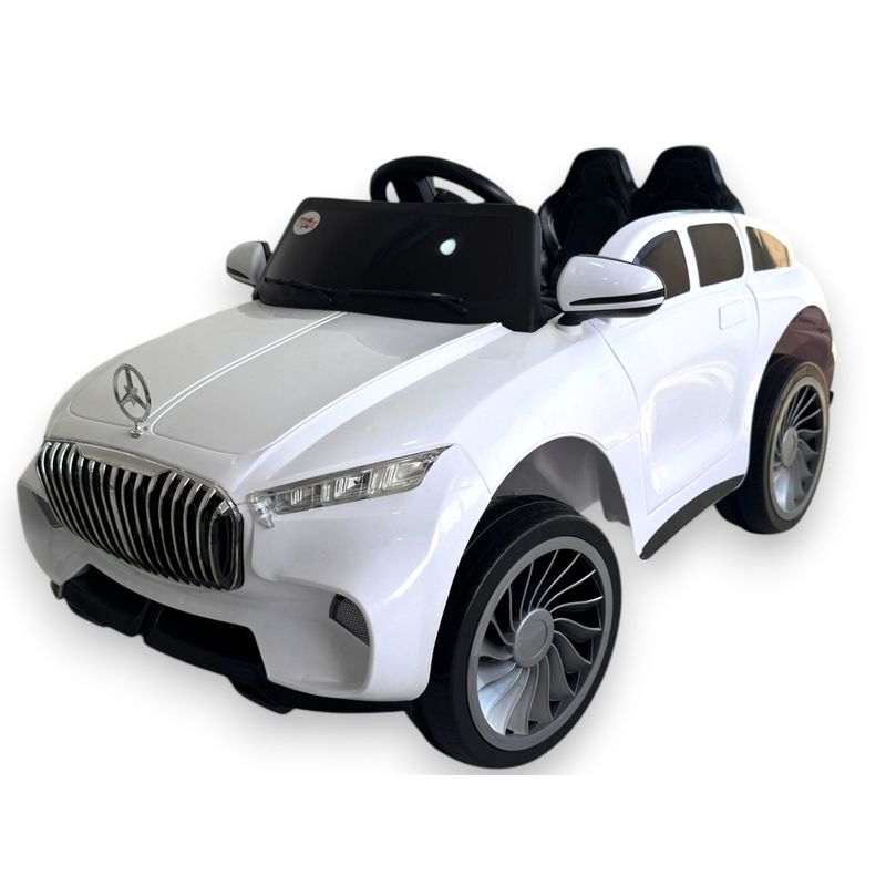 KIDSHOP - Carro Electrico Niño Recargable Montable QM688 Blanco