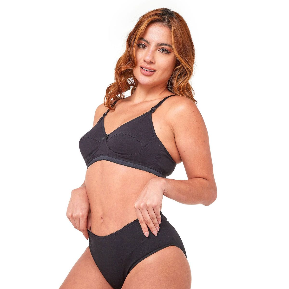 SANTANA - Brasier Clásico Mujer Santana Negro