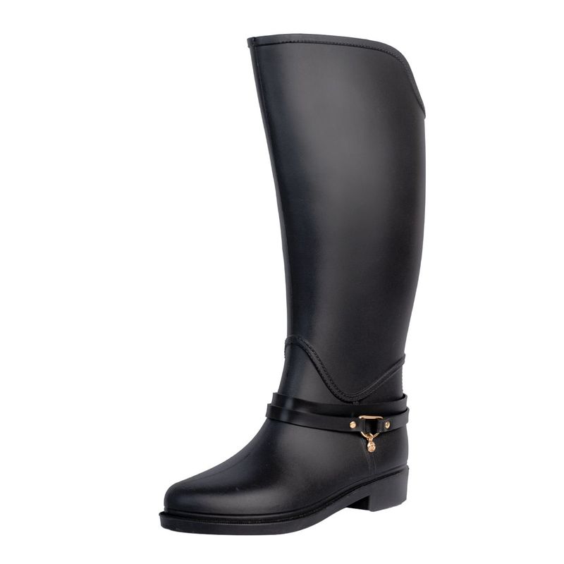BOTTPLIE - Botas Lluvia Impermeable Golden Pendant - Negro