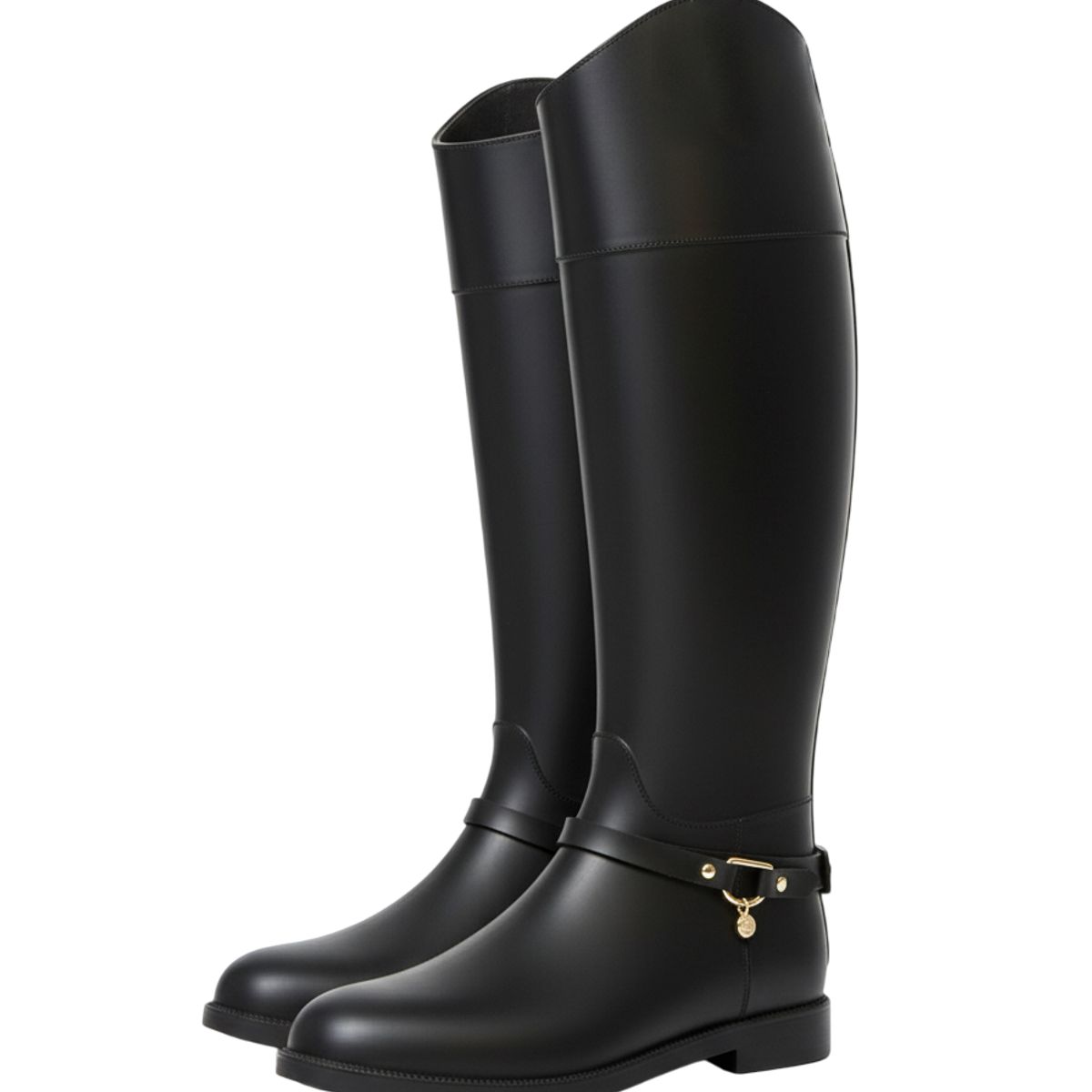 BOTTPLIE - Botas Lluvia Impermeable Golden Pendant - Negro