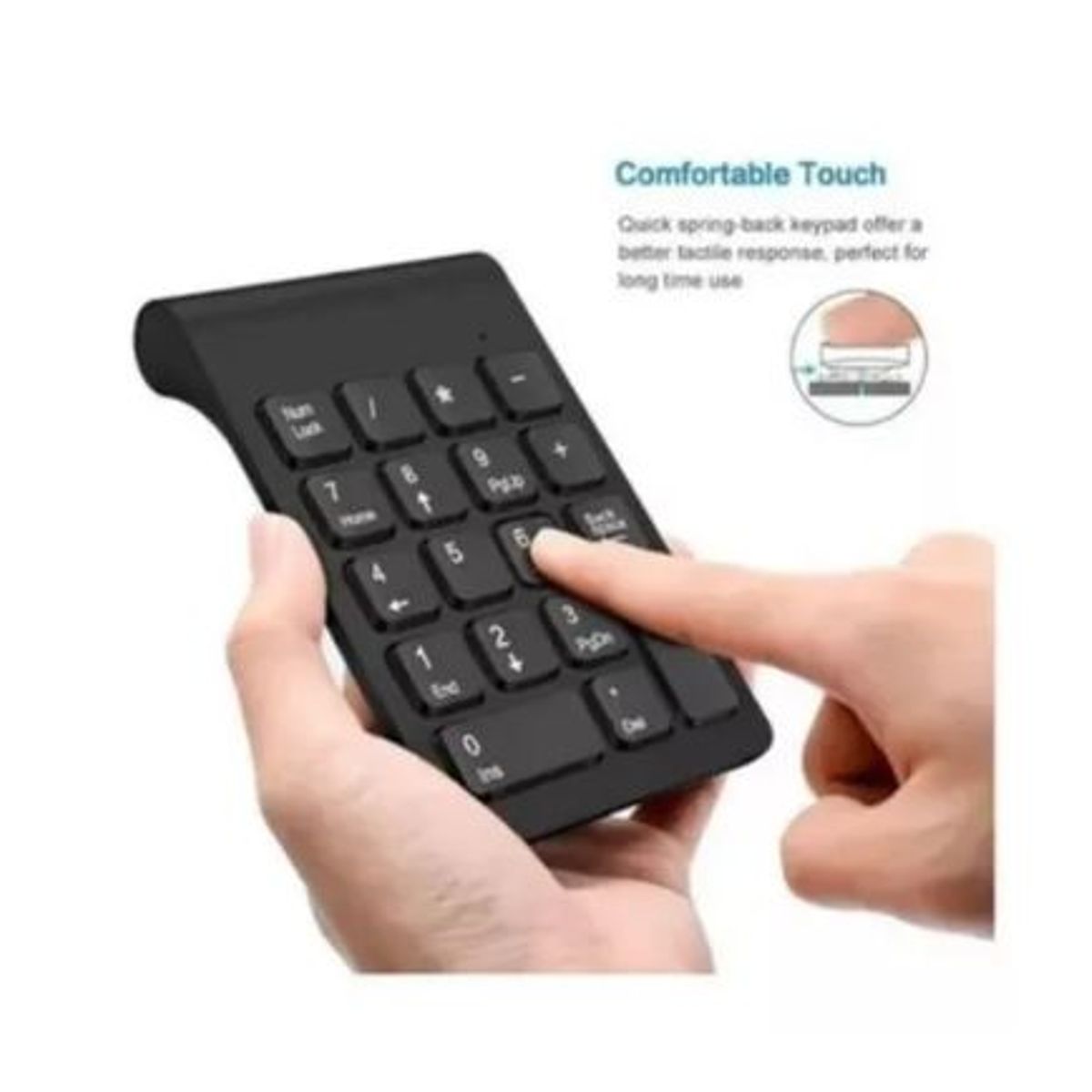 SHENGSHOU - Teclado Numérico Inalámbrico 24ghz Mini Mac  Windows