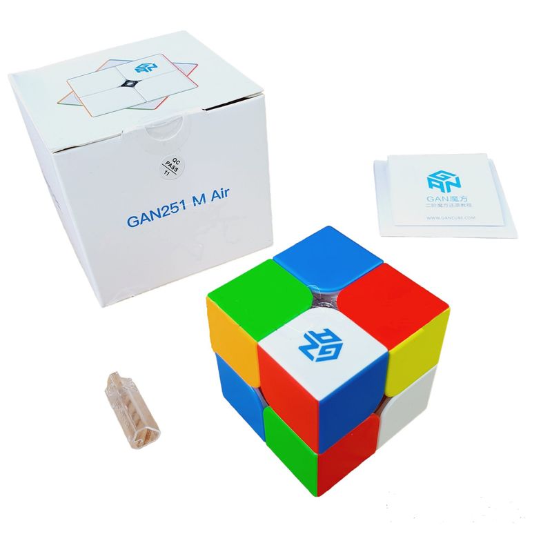 GENERICO - Gan 251 M Air Cubo Rubik 2x2 Speed Original Stickerless