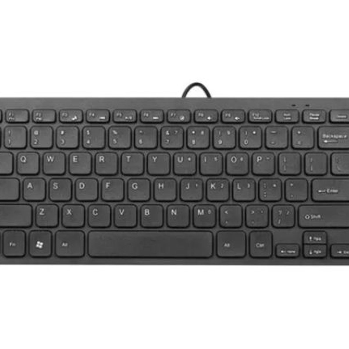 SHENGSHOU - Teclado De Cable Usb Slim Portable Mac Pc Mini Universal