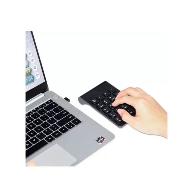 SHENGKE - Mini Teclado Numerico Inalambrico Negro Alta Calidad
