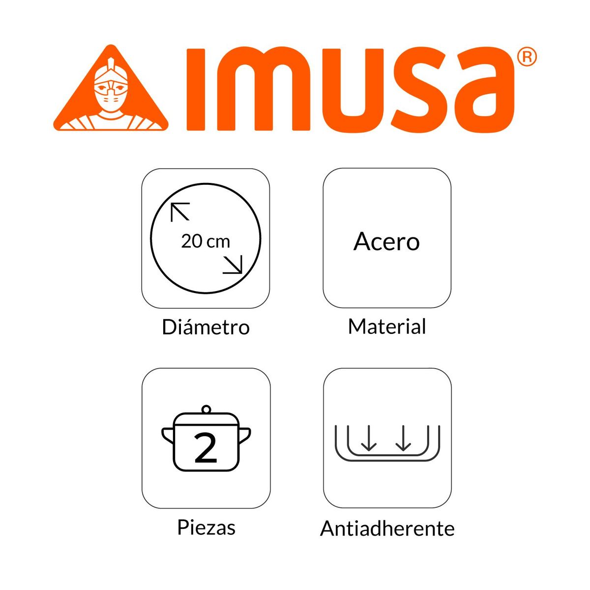 IMUSA - Olla Imusa Acero inoxidable 21.2 lt