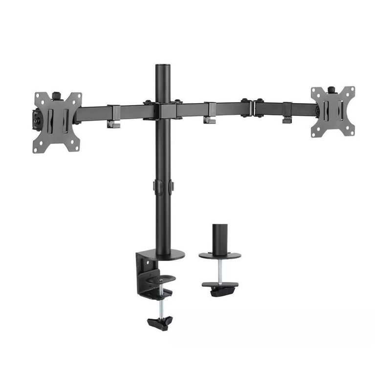 ERGONOMUS - Brazo Monitor Ergonomus Doble Hasta 32 Color Negro-