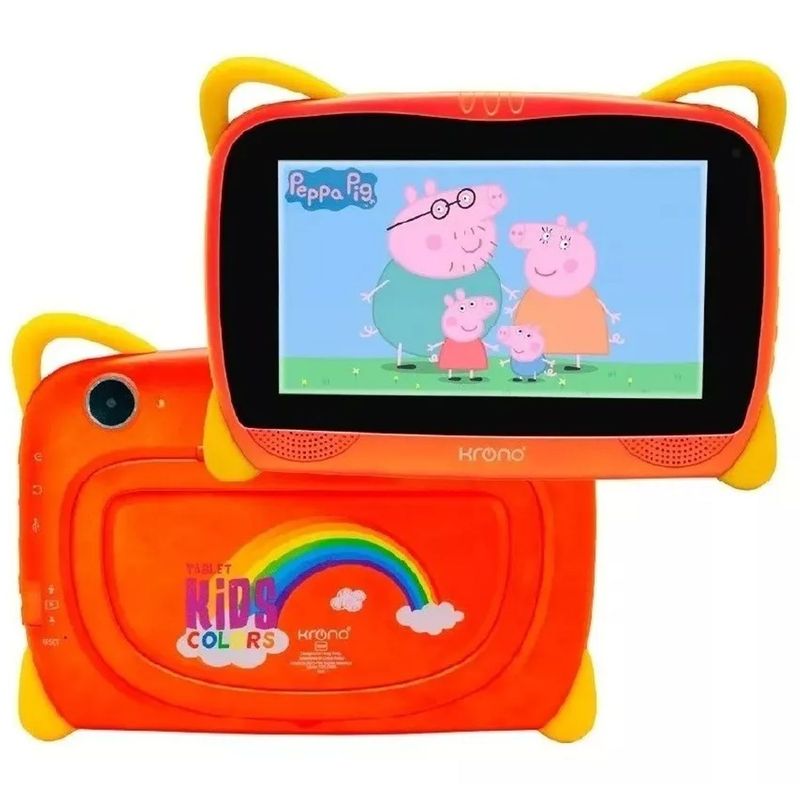 ONE PIXEL - Tablet para Niños Krono Kids 2GB Ram 16 GB Naranja