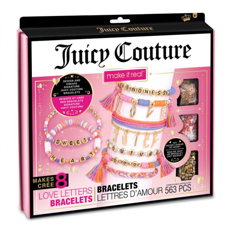 MAKE IT REAL - LETRAS DE AMOR JUICY COUTURE - PULSERAS PERSONALIZADAS