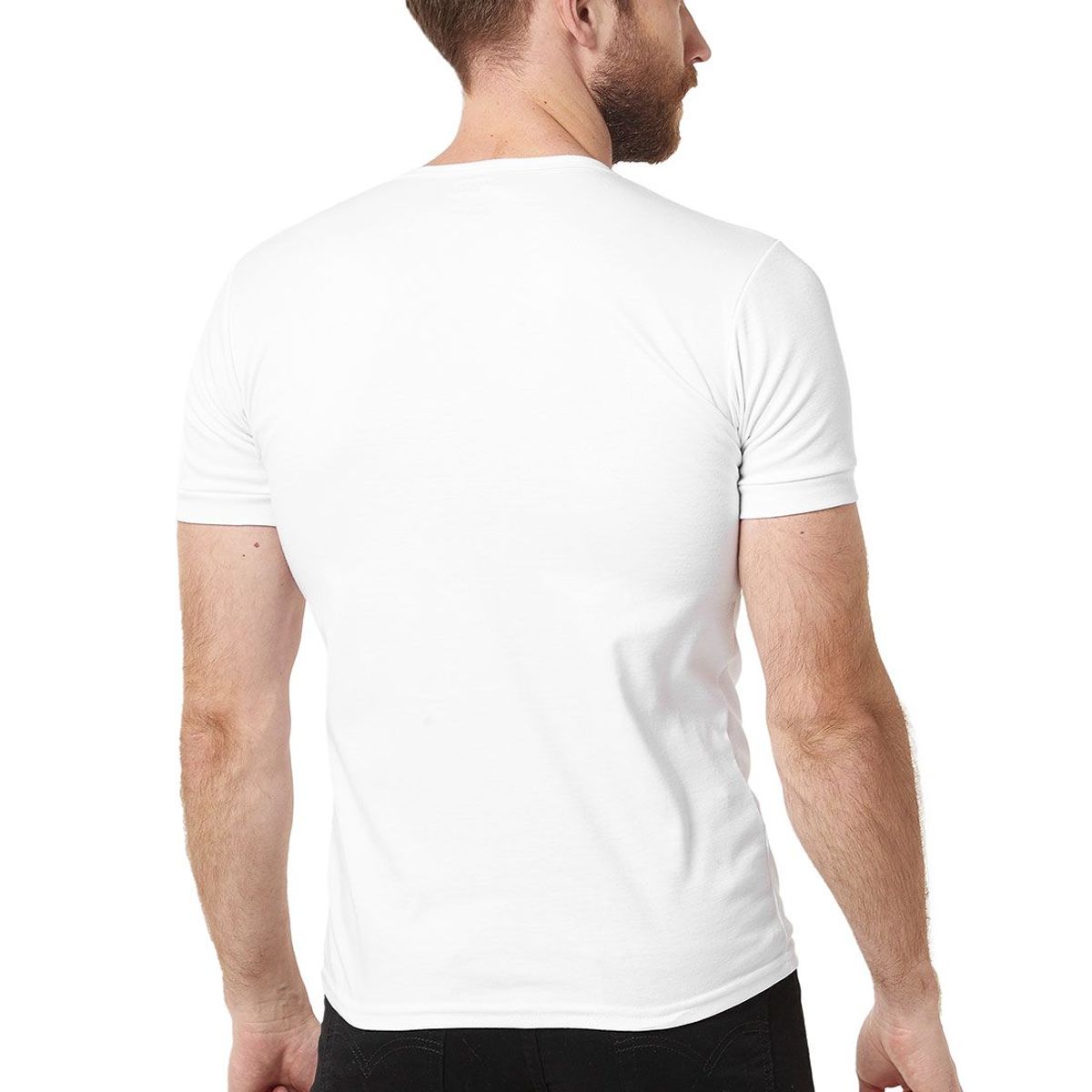 SANTANA - Camiseta Hombre Cuello 3 Botones Manga Corta Santana Blanco