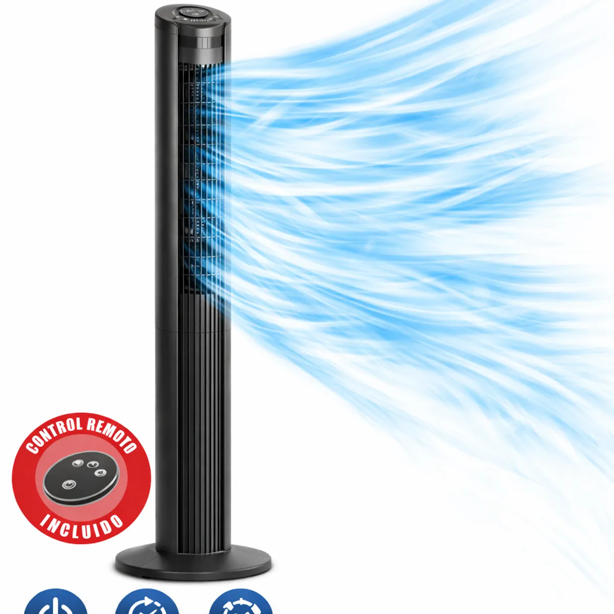 SANKEY - Ventilador de Torre a Control Remoto Sankey de 107 cm Negro